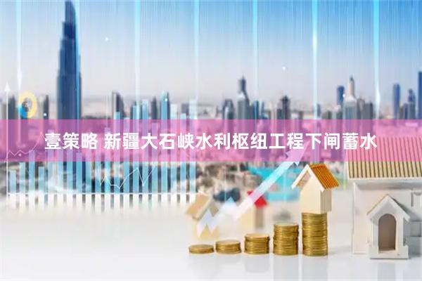 壹策略 新疆大石峡水利枢纽工程下闸蓄水