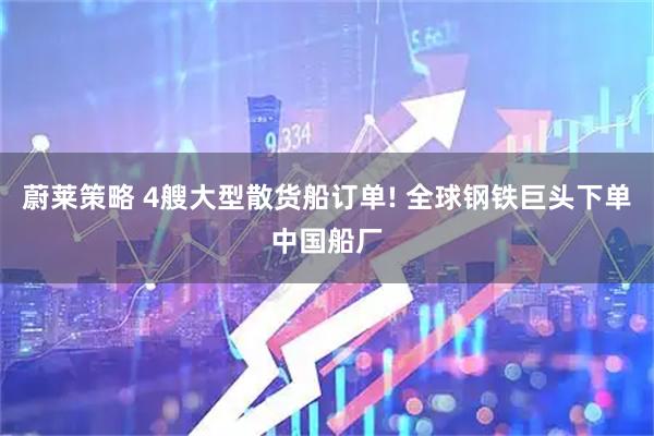蔚莱策略 4艘大型散货船订单! 全球钢铁巨头下单中国船厂